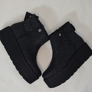 Guess Black Platform Shoes